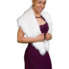 Faux Fur Polar Fox Removable Collar