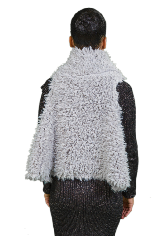 Llama Faux Fur Vest