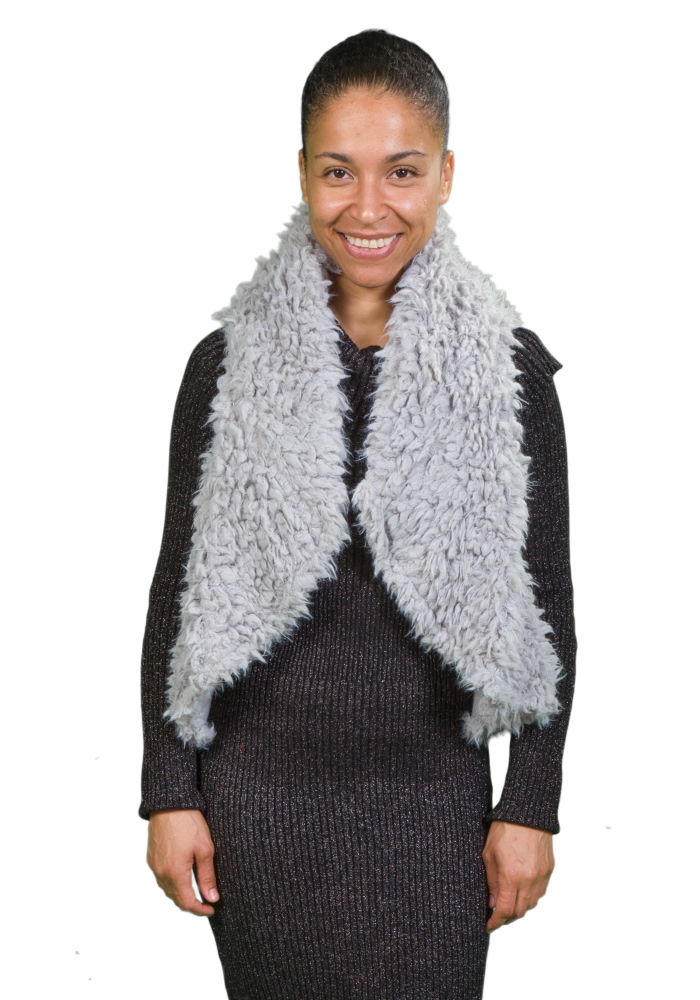 Llama Faux Fur Vest