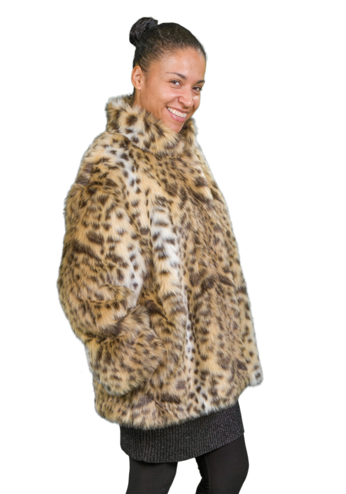 Leopard Faux Fur Coat