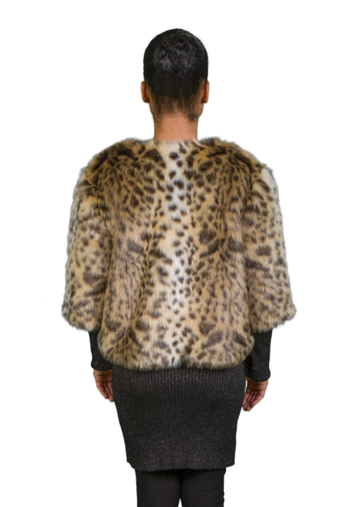 Leopard Cropped Jacket