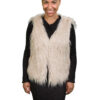 Mongolian Vest-FRONT Alpaca Faux Fur Vest