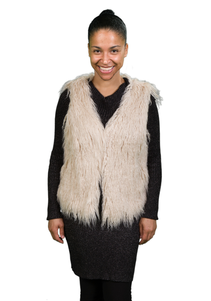 Mongolian Vest-FRONT Alpaca Faux Fur Vest