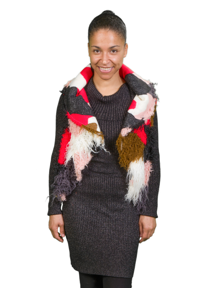 Multicolor Mongolian Faux Fur Vest