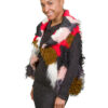 Multicolor Mongolian Faux Fur Vest