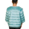 Raven Faux Fur Jacket-BACK Cropped Raven Faux Fur Jacket