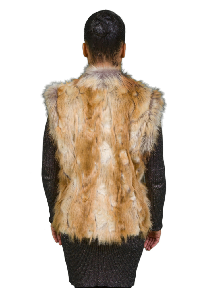Gold Fox Faux Fur Vest