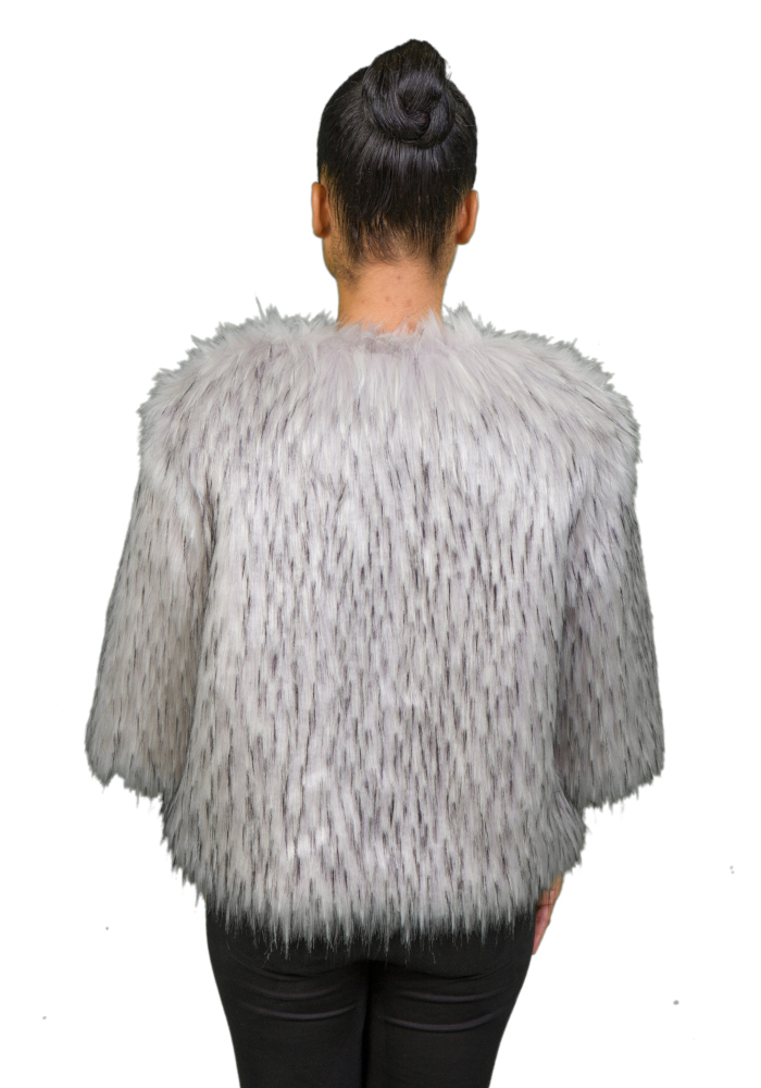 Norway Faux Fur Cropped Jacket