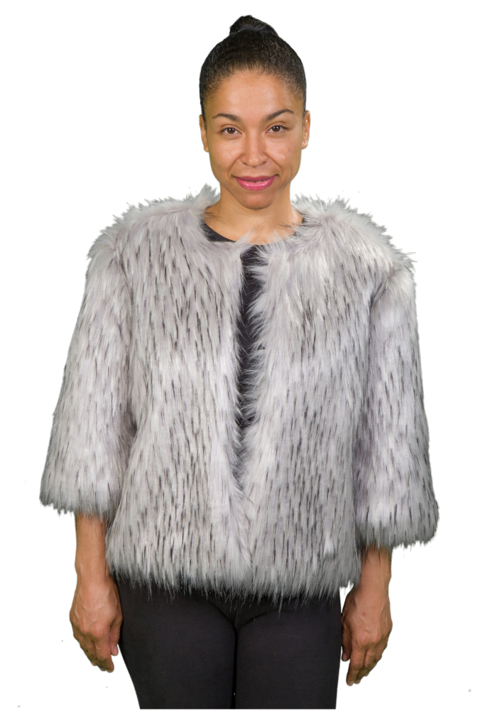 Norway Faux Fur Cropped Jacket