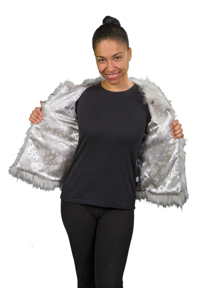 Norway Faux Fur Cropped Jacket
