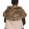 Coyote and Suede Faux Fur Vest