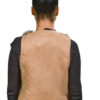Vest Leopard-Suede Faux-BACK Leopard Faux Fur Vest