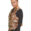 Vest Leopard-Suede Faux-QTR LFT Leopard Faux Fur Vest