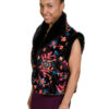 Embroidered Velvet Vest