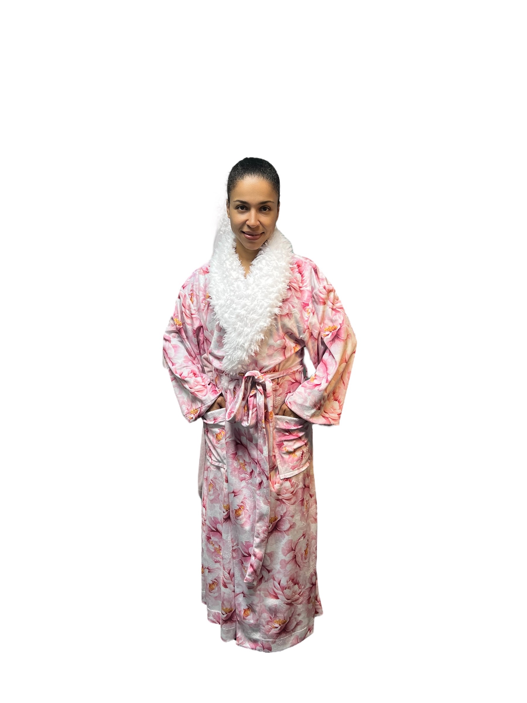 IMG_3285 2 Peony Print Mink Cuddle Robe