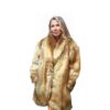 Golden Tail Faux Fur Fox Coat