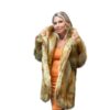 Golden Tail Faux Fur Fox Coat