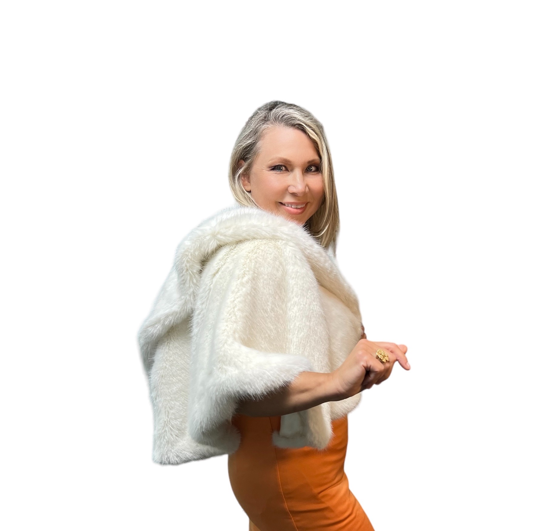 IMG_3303 2 Mink Faux Fur Cape