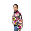 Multicolor  Faux Fur Bomber Jacket