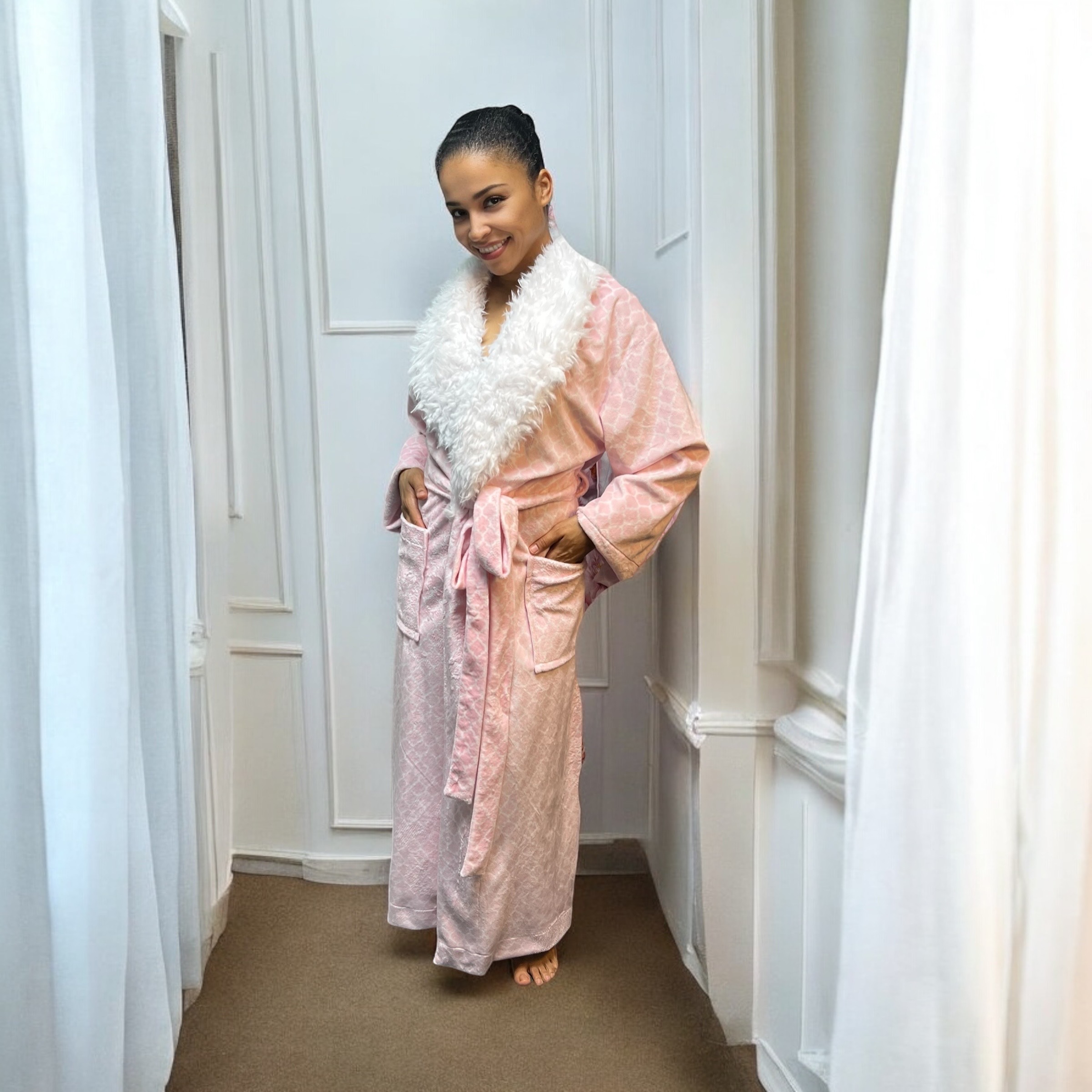 IMG_3340 2 Lettuce Print Mink Cuddle Robe