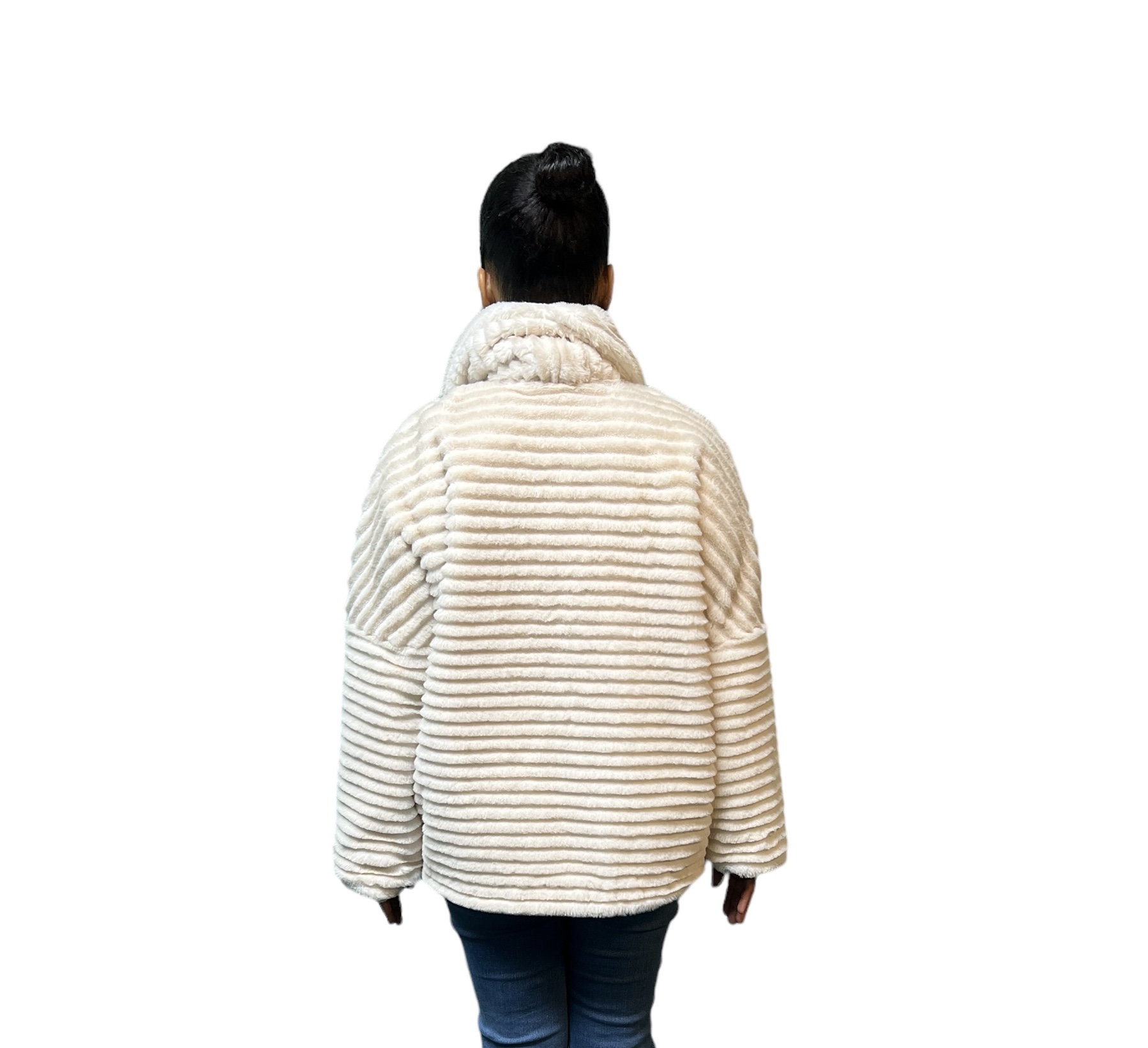 Photoroom_20240814_102646 Soft Ribbed Faux Fur Rabbit Coat