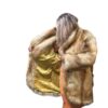 Golden Tail Faux Fur Fox Coat