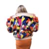 Multicolor Faux Fur Bomber Jacket