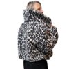 Leopard Faux Fur Cropped Jacket