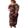 Faux Fur Mongolian Multicolor Vest