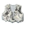 Photoroom_20240824_181116 2 Rabbit Faux Fur and Geometric Print Knit Kids Vest