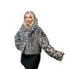 Leopard Faux Fur Cropped Jacket
