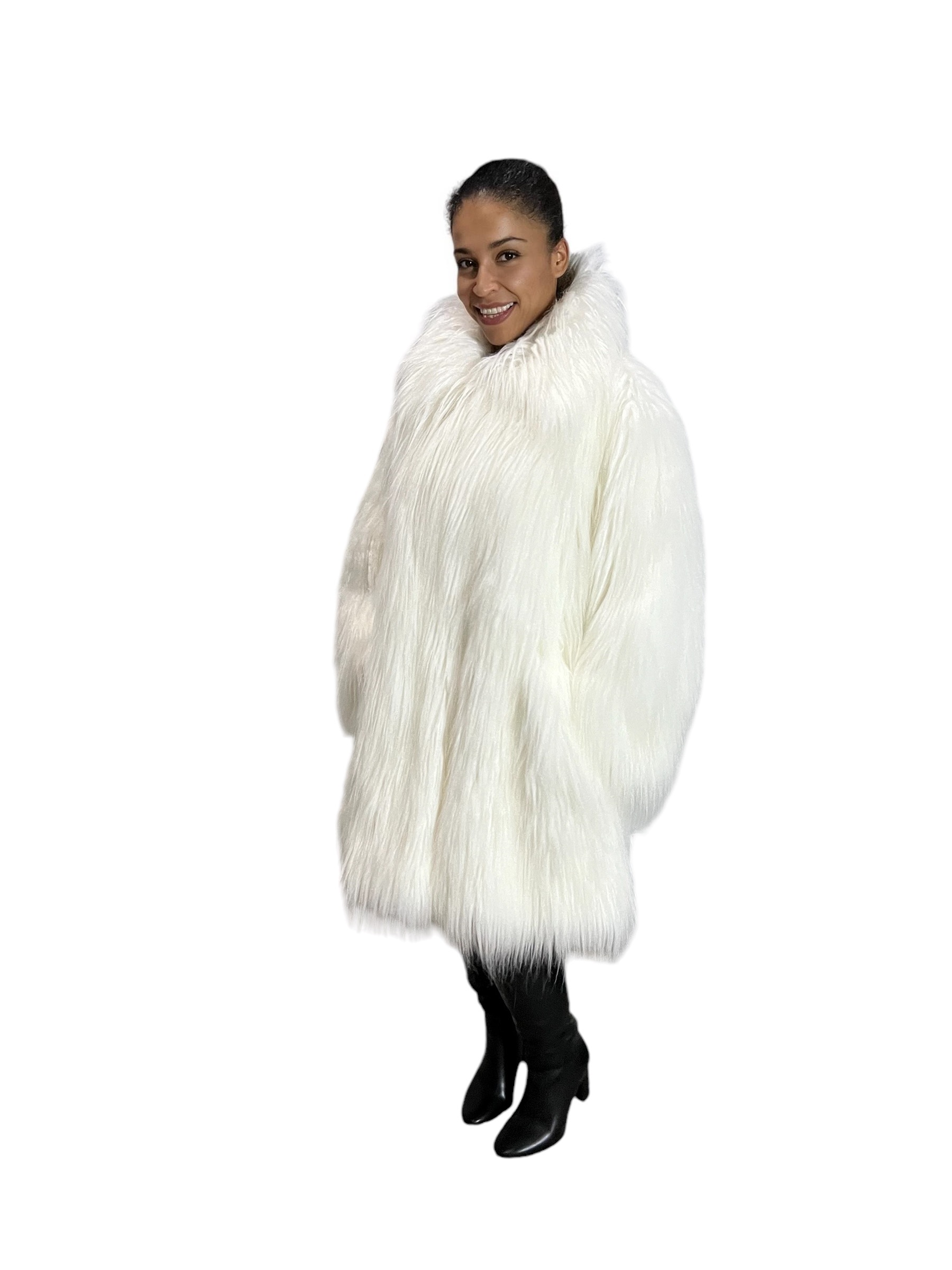 IMG_3592 Miss Winter Long Pile Faux Fur Coat