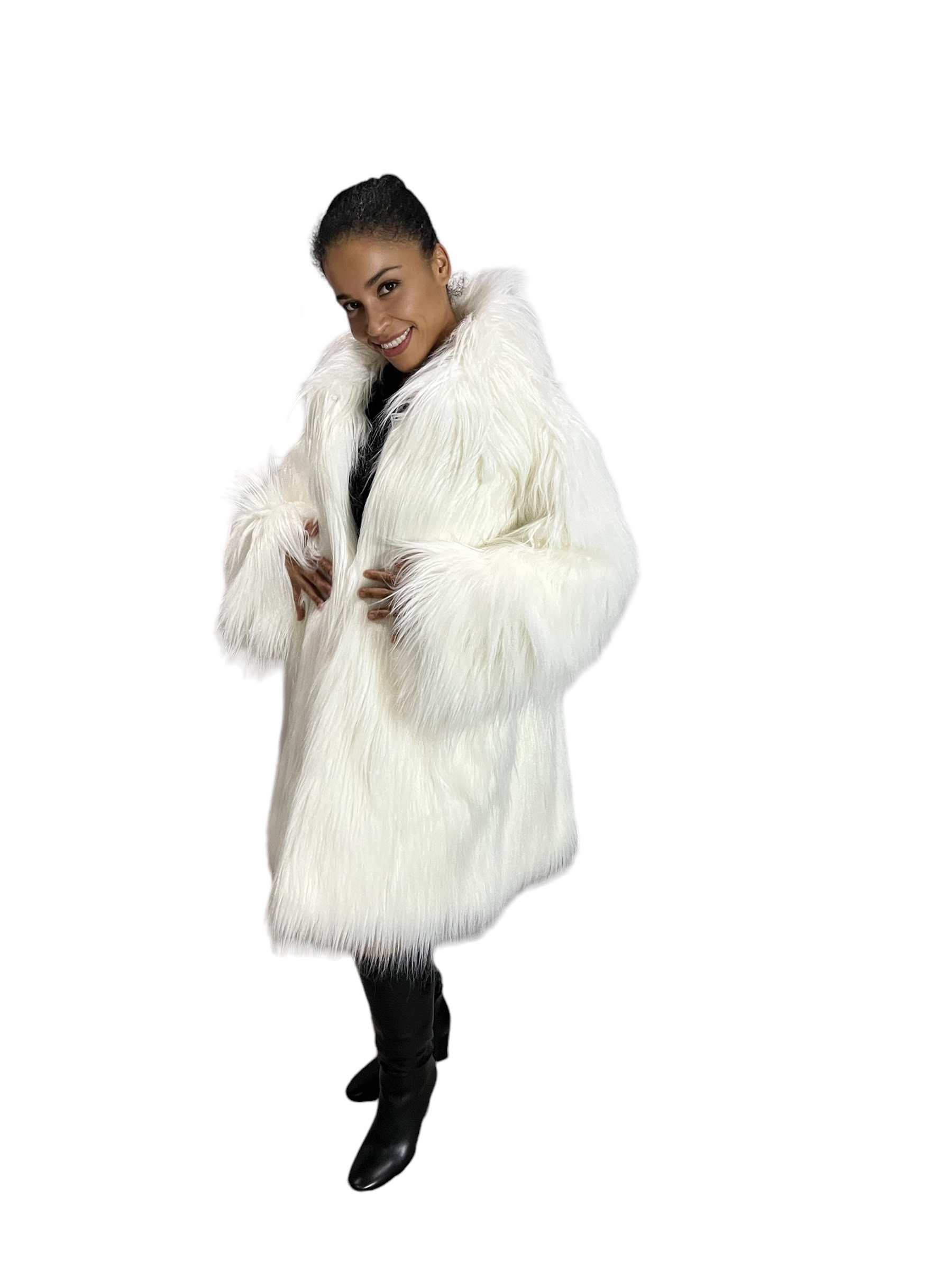 IMG_3595 Miss Winter Long Pile Faux Fur Coat