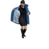 Denim Blue Cuddle Llama Faux Fur Coat