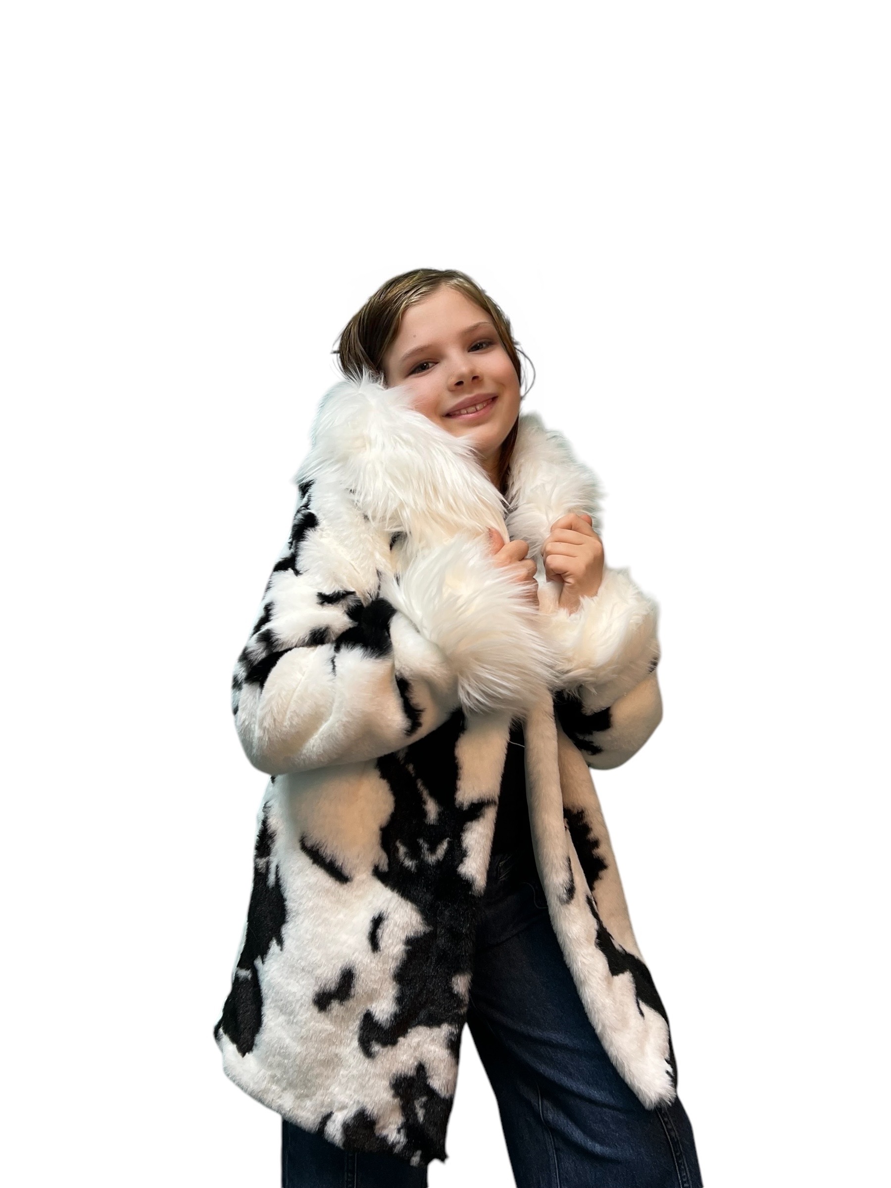 Faux Butterfly Rabbit Coat