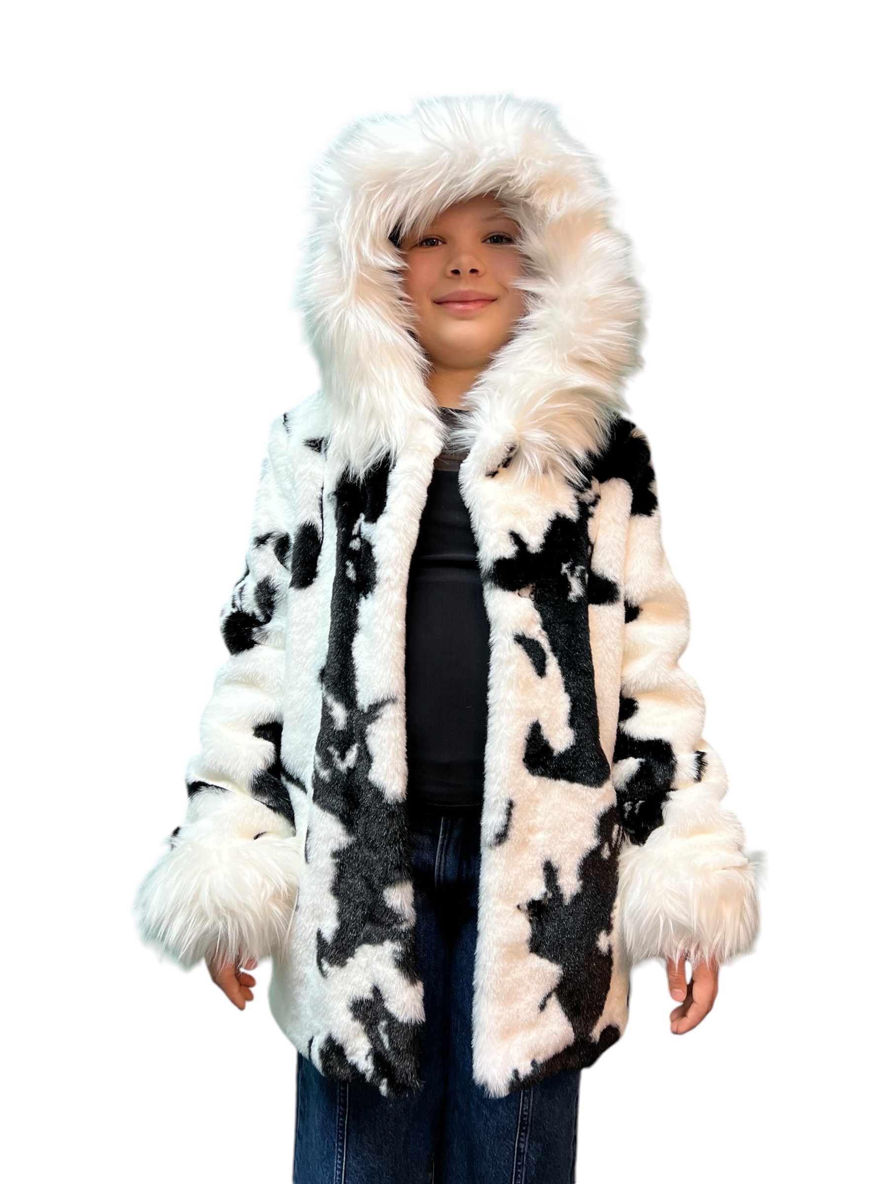 Faux Butterfly Rabbit Coat