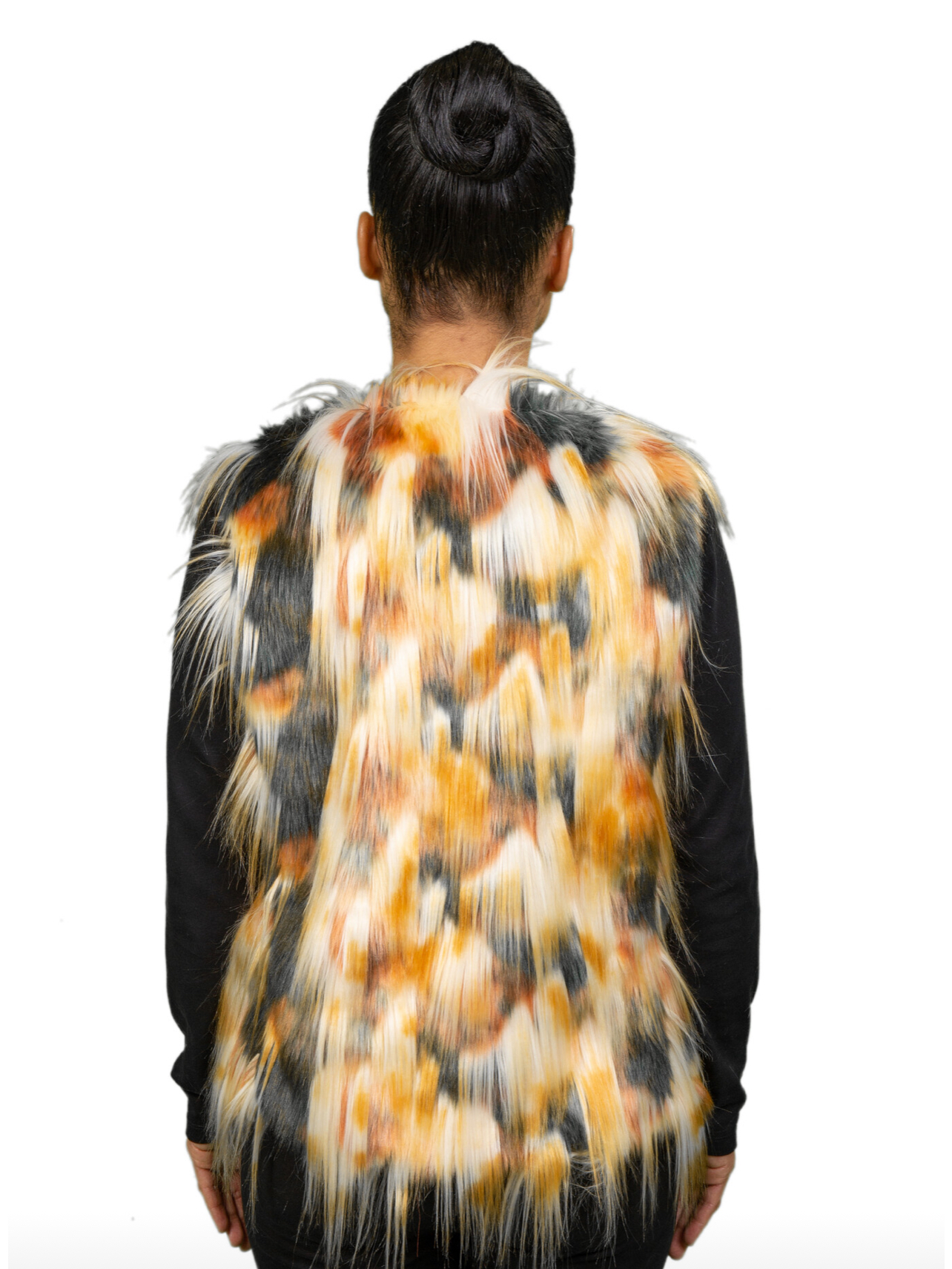 Multicolor Faux Fur Vest