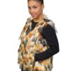 Multicolor Faux Fur Vest