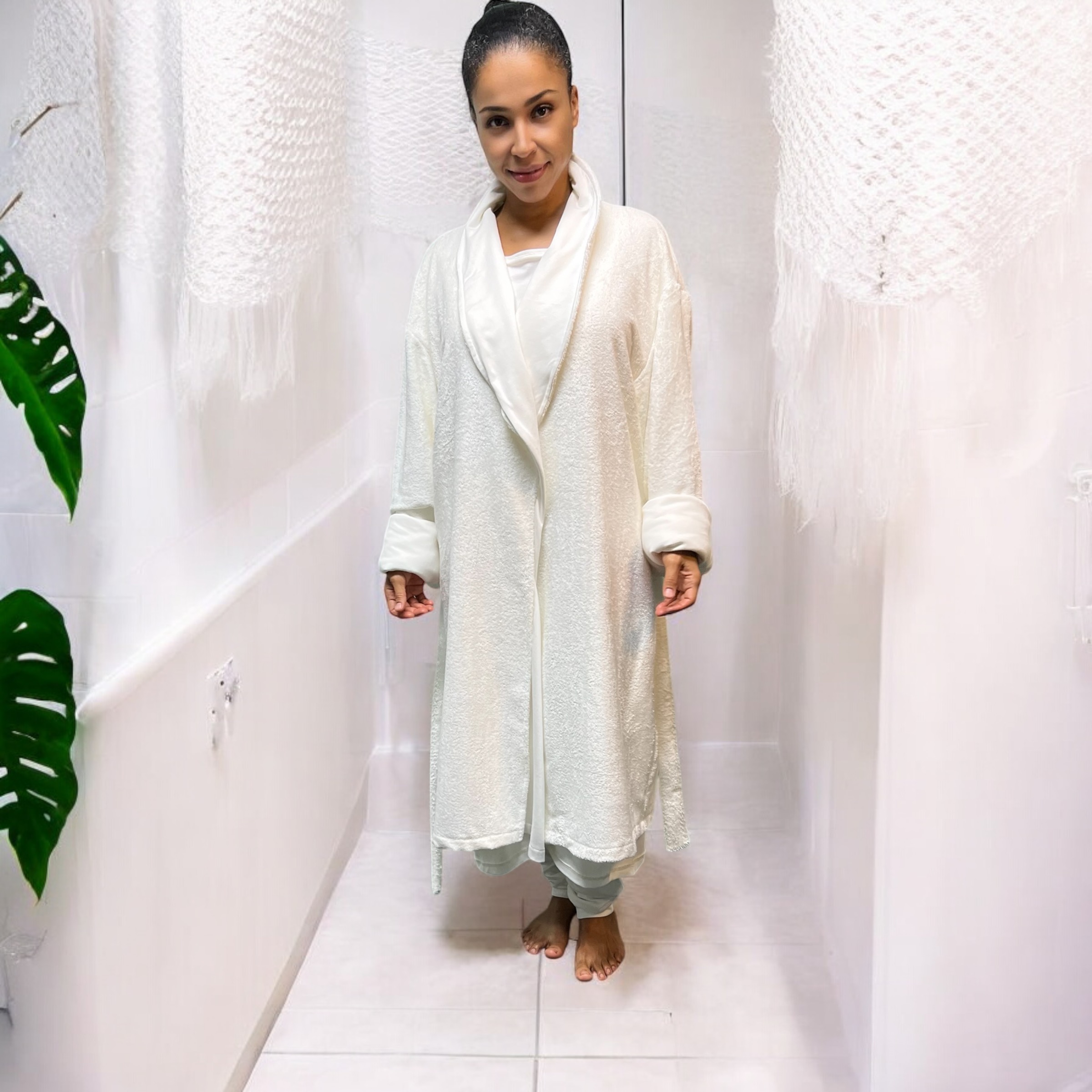 Organic Bamboo Reversible Towel Robe