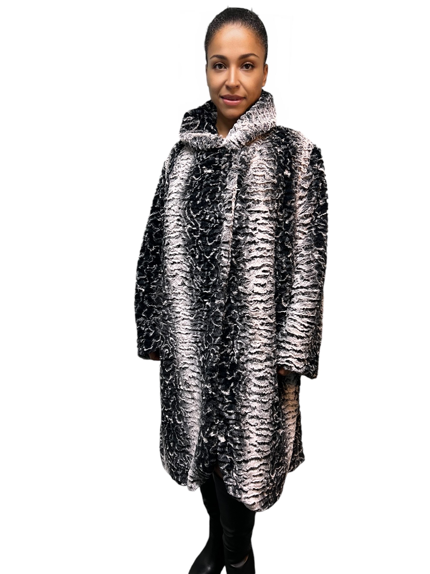 Parisian Style Faux Fur Coat