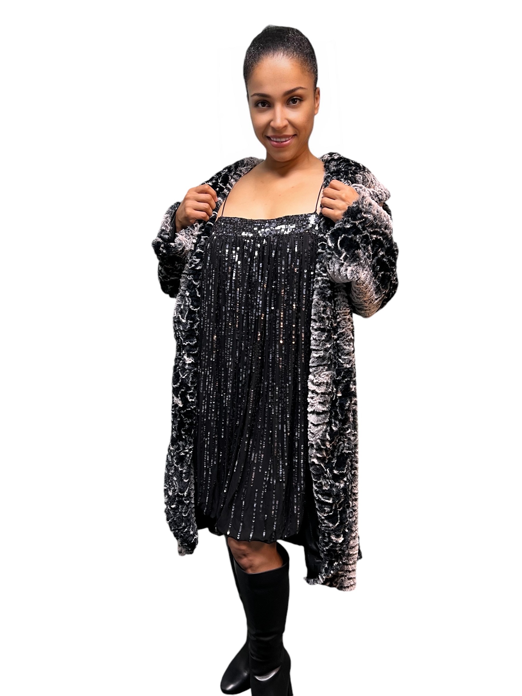 Parisian Style Faux Fur Coat