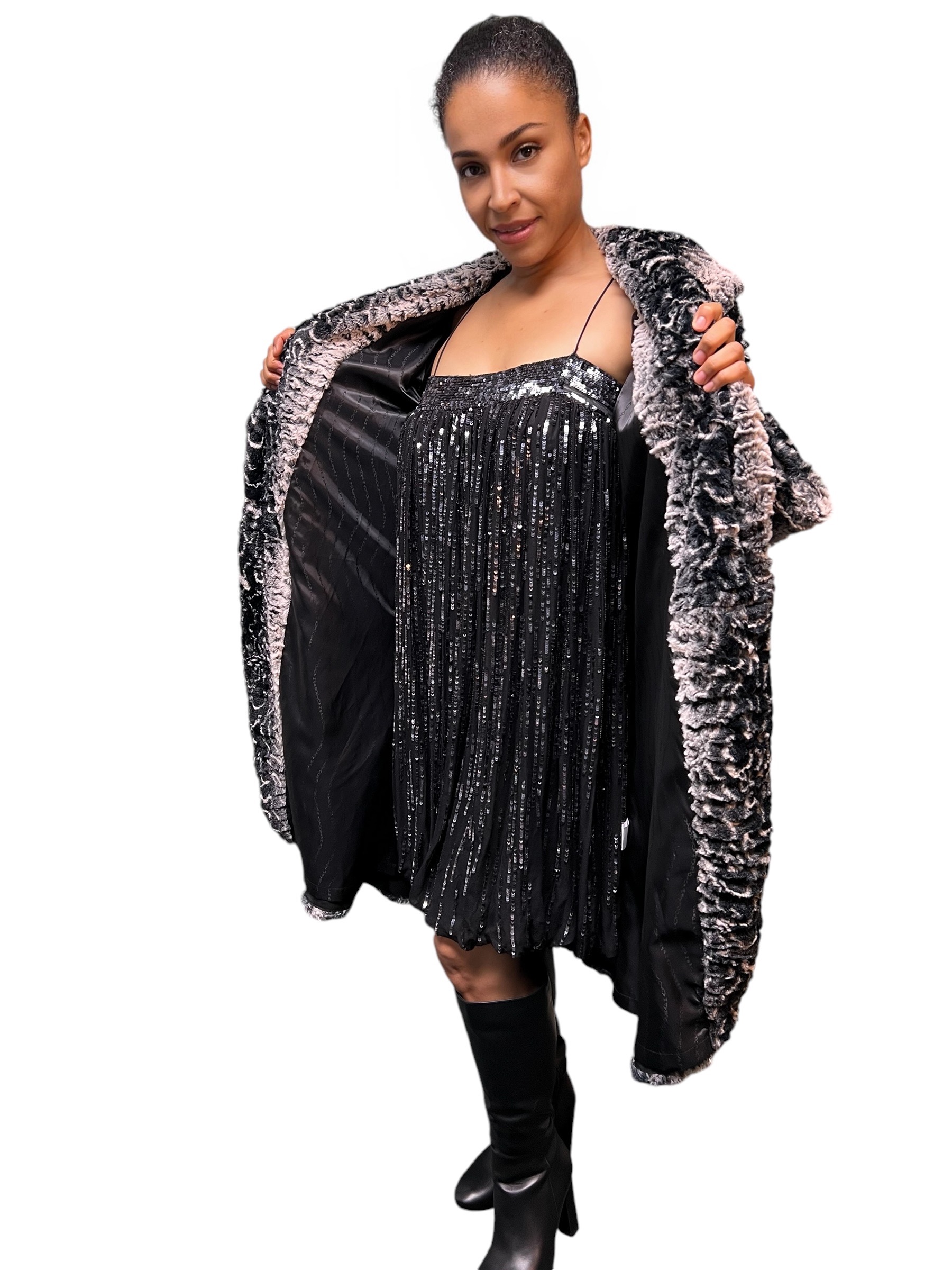 Parisian Style Faux Fur Coat