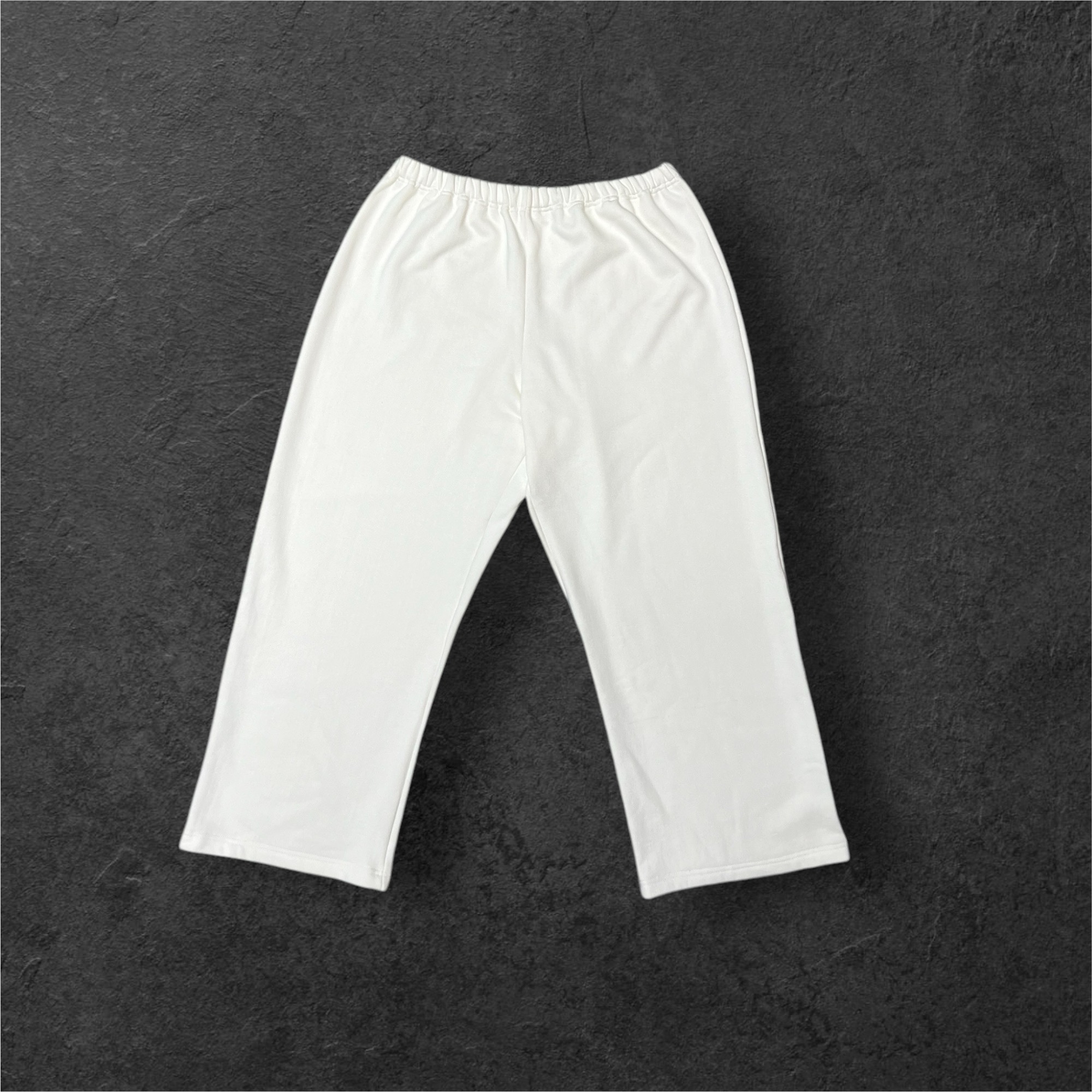 Bamboo Cotton Off White Fleece Sweat Pants