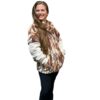 Multicolor Shearling Faux Fur Jacket