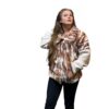 Multicolor Shearling Faux Fur Jacket