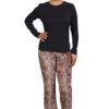 Leopard Print Stretch Velvet Pants