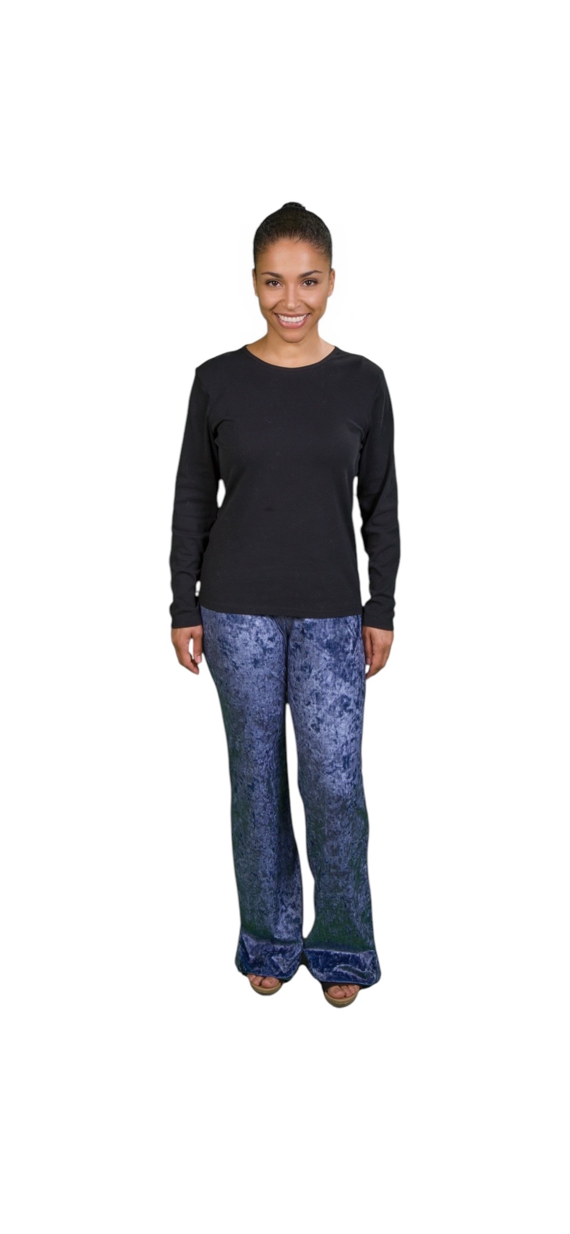 IMG_4455 Denim Stretch Velvet Pants