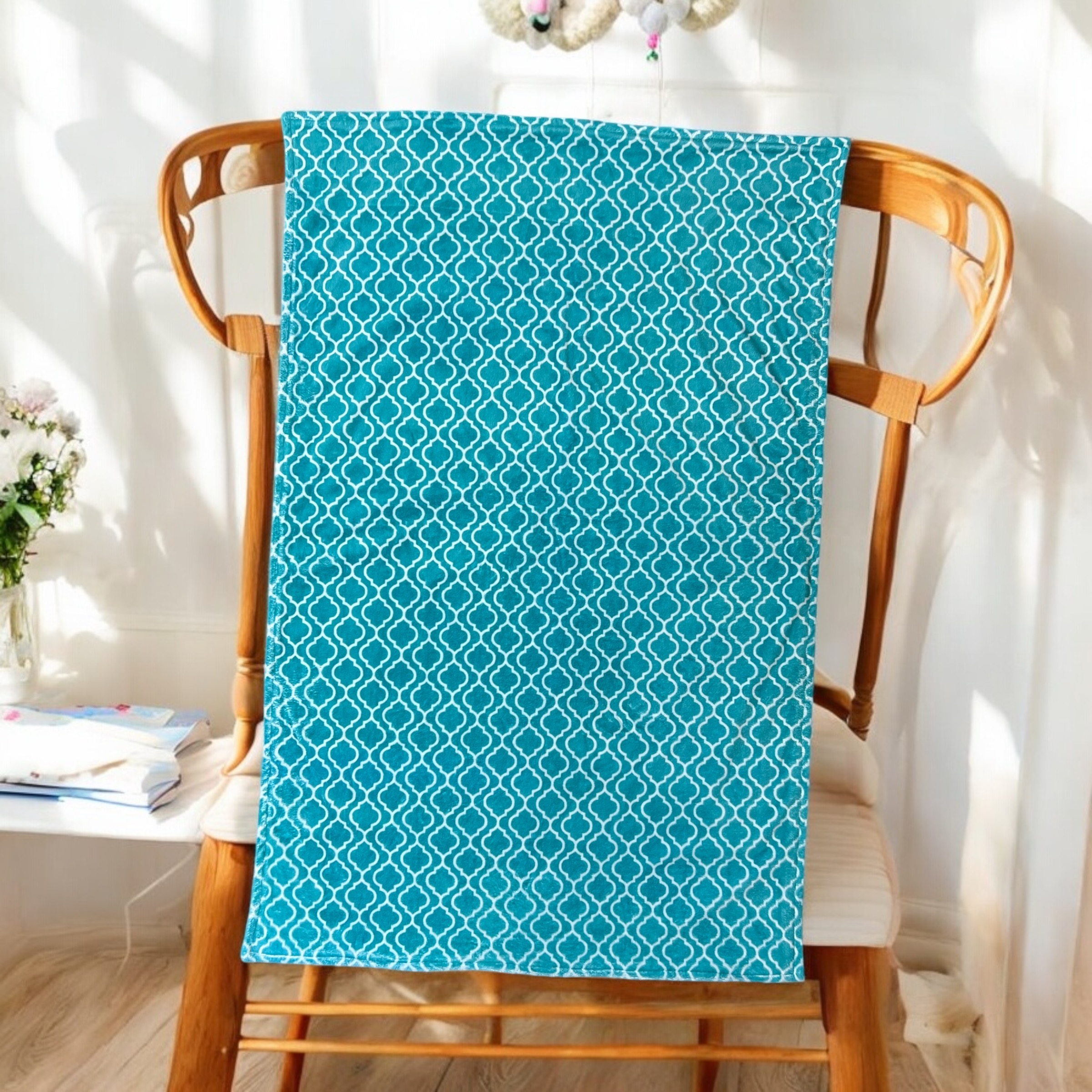 Green Lettuce Print Blanket