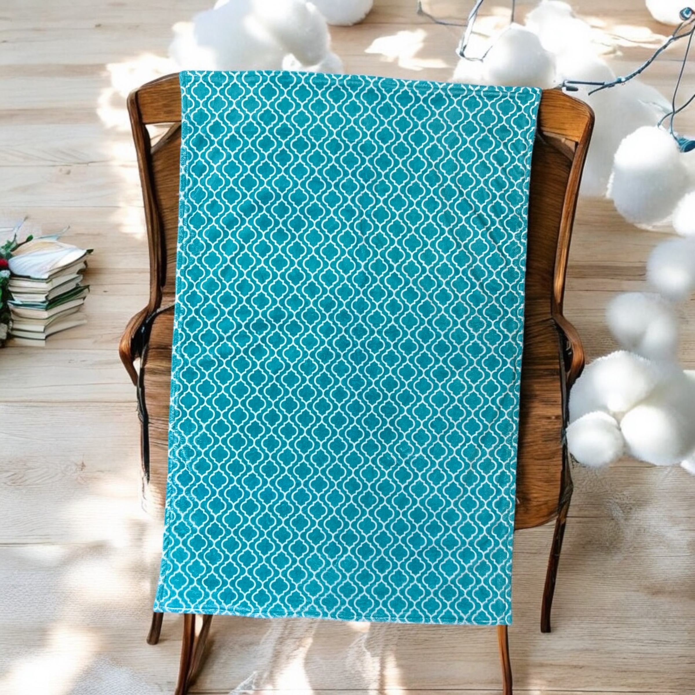 Green Lettuce Print Blanket