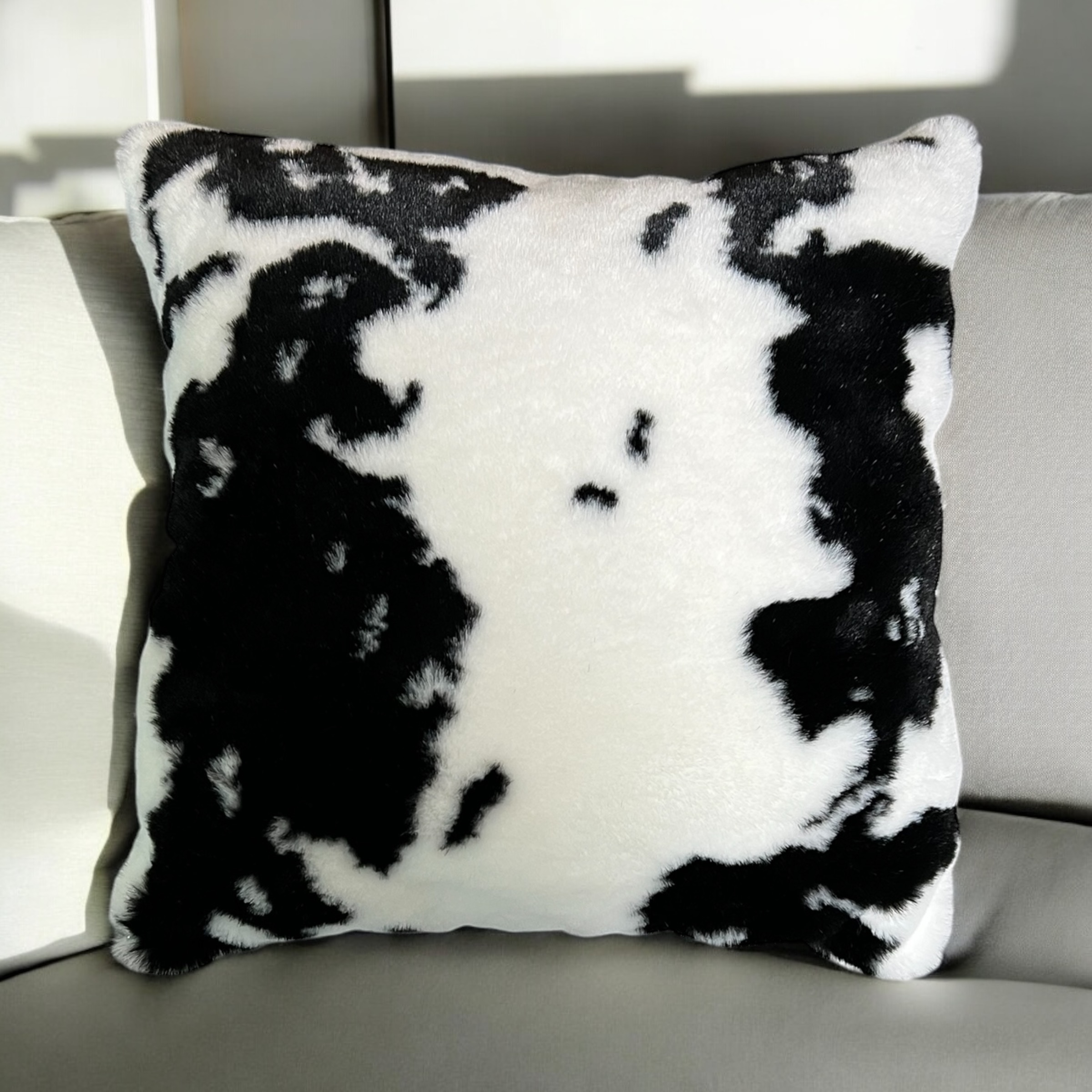 Butterfly Rabbit Faux Fur Pillow Case